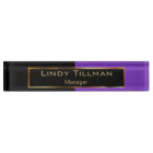 Upscale Purple and Black