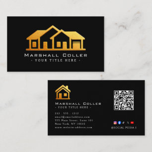 Upscale Real Estate Design Magnetic Business Card