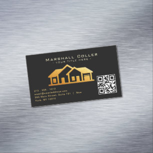 Upscale Real Estate Design Magnetic Magnetic Business Card
