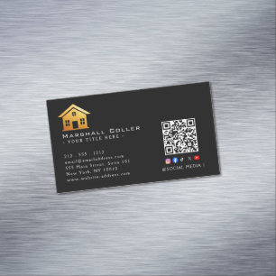 Upscale Real Estate Design Magnetic Magnetic Business Card