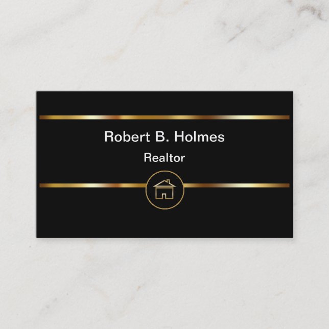 Upscale Realtor Business Cards (Front)