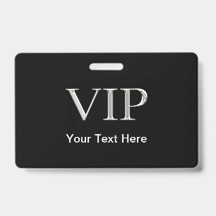 Upscale VIP Visitor ID Badge