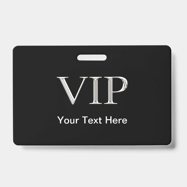 Upscale VIP Visitor ID Badge (Front)