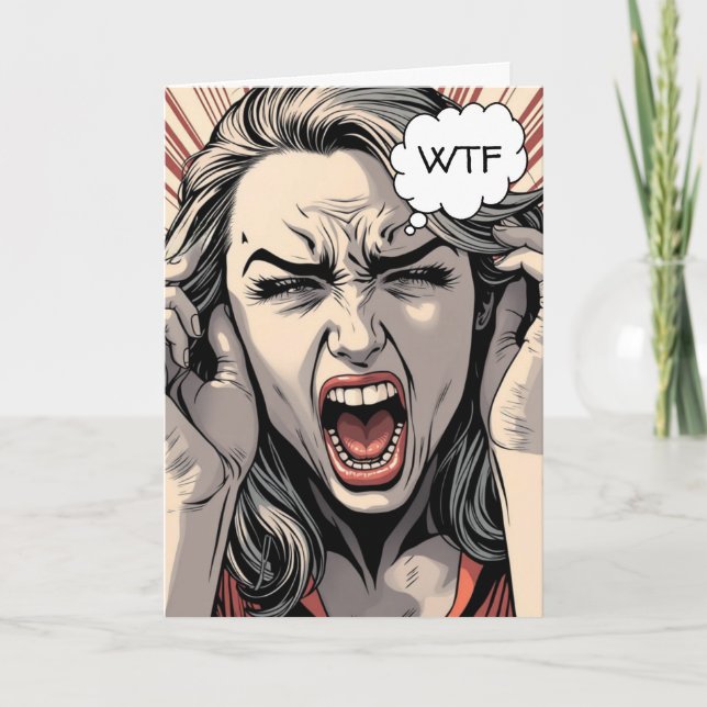 Upset about the re- Election of Trump Democrat Card (Front)