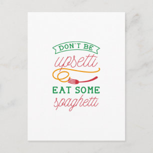 Upsetti Spaghetti Postcard