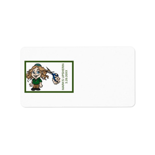 Upsherin Party Supplies Address Labels (Front)
