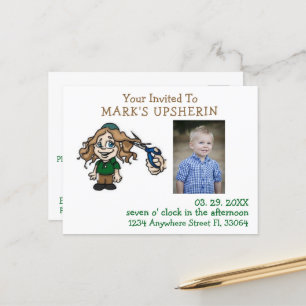 Upsherin Postcard Invitation