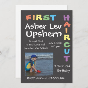 upshern upshernish upsherin invitations invitation