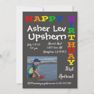 upshern upshernish upsherin invitations invitation
