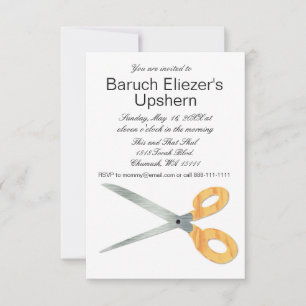 Upshernish Invitation Upshern Upsherin Invitations