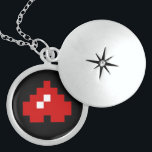 Upside Down 8 Bit Pixel Heart Locket Necklace<br><div class="desc">Upside Down 8 Bit Pixel Heart

Globe Trotters specialises in idiosyncratic imagery from around the globe. Here you will find unique Greeting Cards,  Postcards,  Posters,  Mousepads and more.</div>