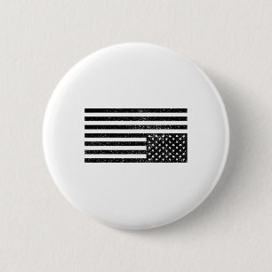 Upside Down American Flag  6 Cm Round Badge