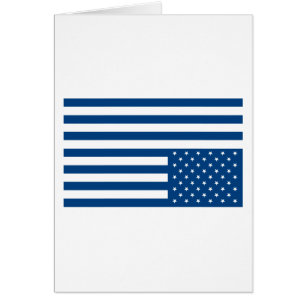 Upside Down American Flag - Blue