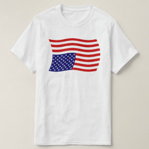 Upside Down American Flag Distress - Anti Trump T-Shirt