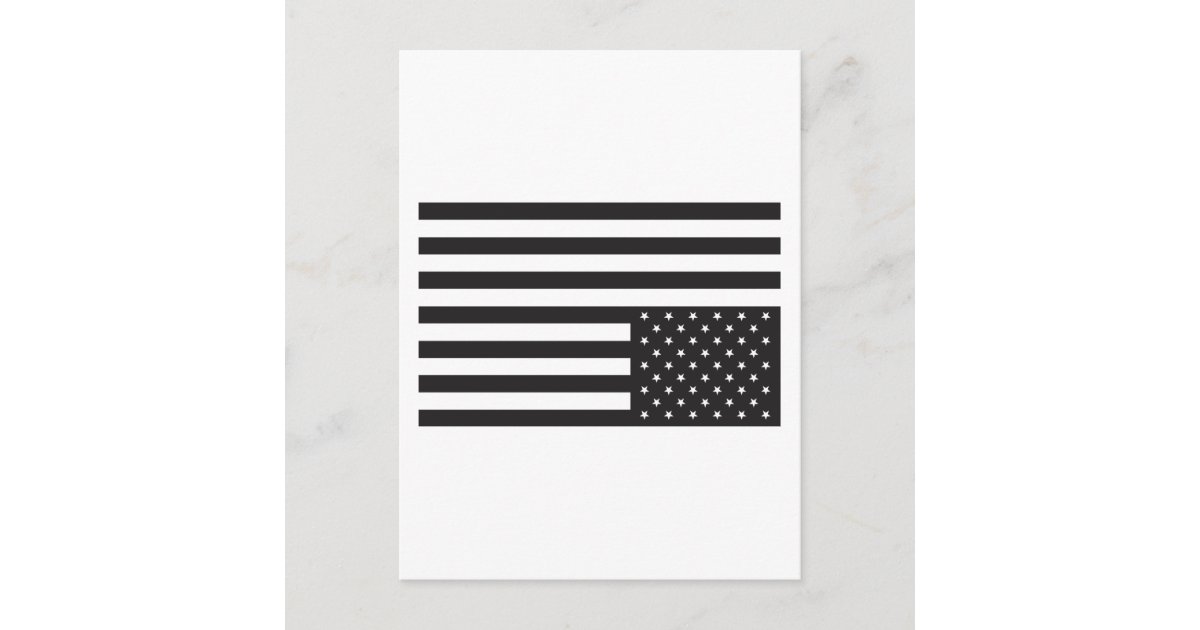 Upside Down American Flag In Black Postcard Zazzle 8972