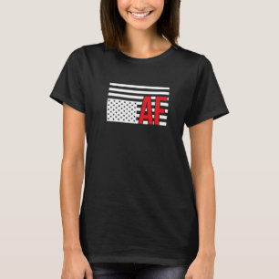 Upside Down American Flag  In Distress Af Protest T-Shirt
