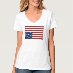 Upside Down American Flag to Protest Trump T-Shirt