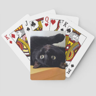 Upside Down Black Cat Classic Playing Cards