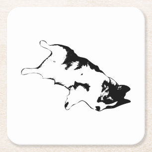 Upside-Down Charm Square Paper Coaster