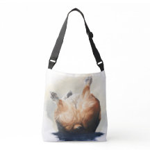 Upside Down Corgi Butt Cross Body Bag