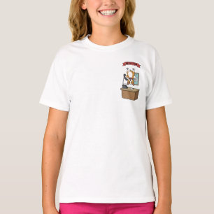 Upside Down Corgi Receptionist Kids T-Shirt