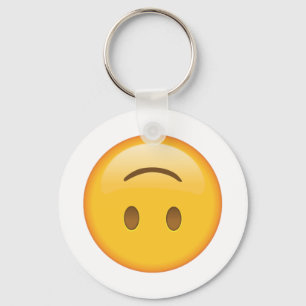 Upside Down Face - Emoji Key Ring