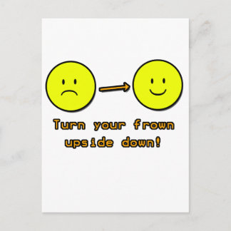 Upside Down Frown Postcard