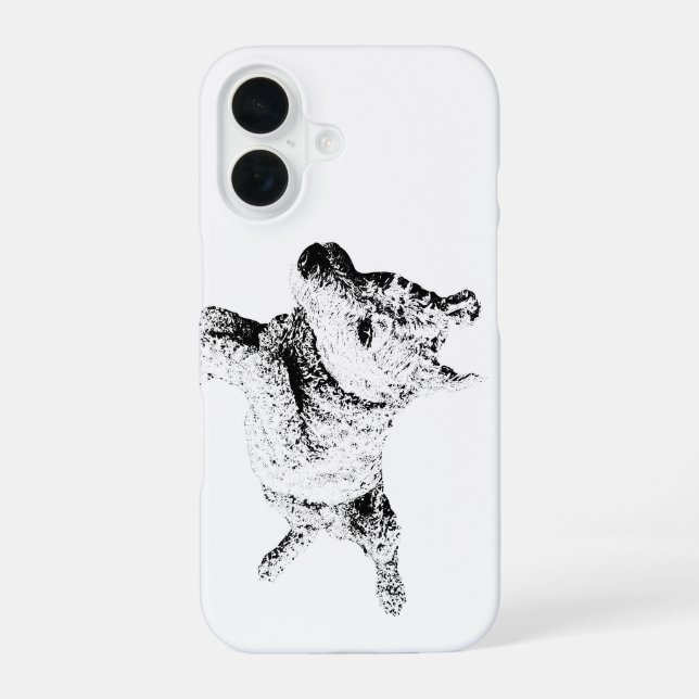 Upside-Down Guardian iPhone 16 Case (Back)
