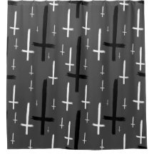 upside down inverted cross grey grey black