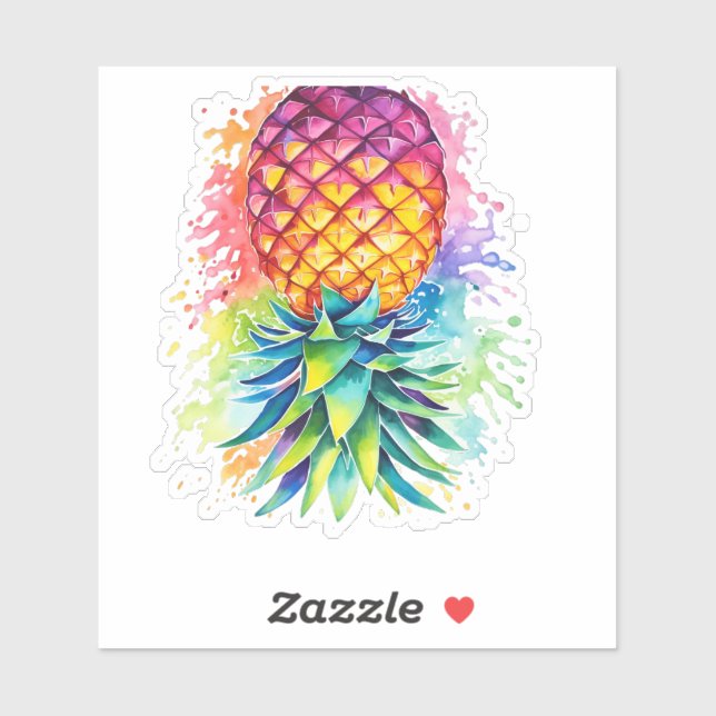 Upside down pineapple colourful (Sheet)
