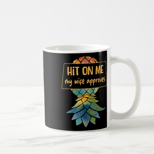 Upside Down Pineapple Cruise Subtle Swinger Funny  Coffee Mug (Right)