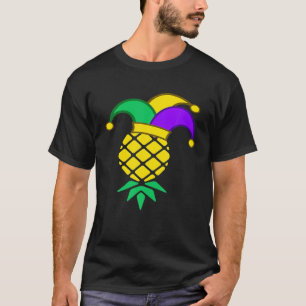 Upside Down Pineapple Mardi Gras, Swingers Fat Tue T-Shirt