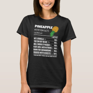 Upside Down Pineapple Pineapple Nutrition Facts Sw T-Shirt