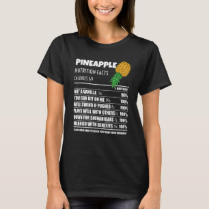 Upside Down Pineapple Pineapple Nutrition Facts Sw T-Shirt