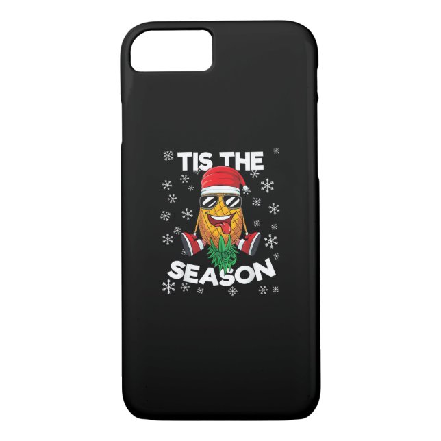 Upside Down Pineapple Santa Tis Season Christmas S Case-Mate iPhone Case (Back)
