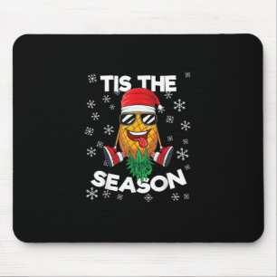 Upside Down Pineapple Santa Tis Season Christmas S Mouse Mat