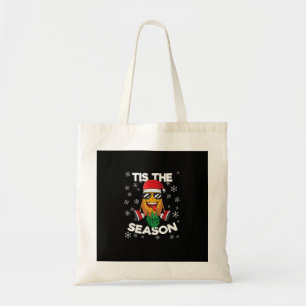 Upside Down Pineapple Santa Tis Season Christmas S Tote Bag