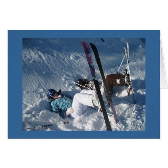 Upside down skiing (Front Horizontal)