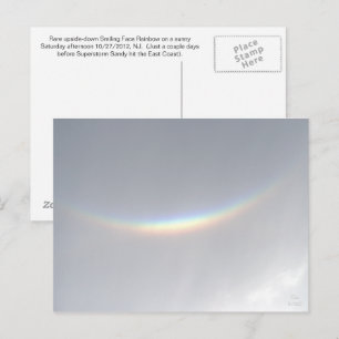 Upside-down Smiling Rainbow, NJ Postcard