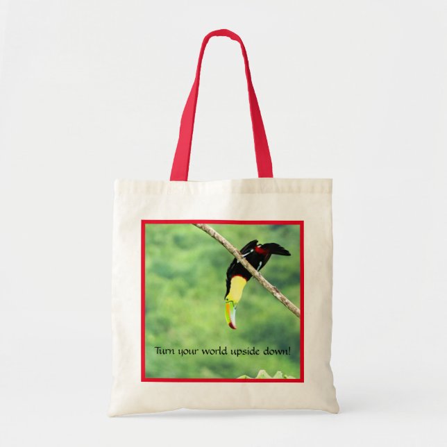 Upside Down Toucan Tote Bag (Front)