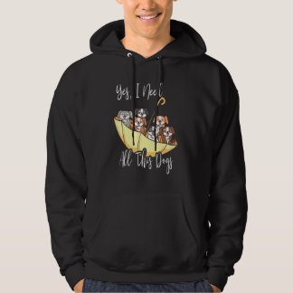 Upside Down Umbrella Filled With Dogs  Animal Hoodie