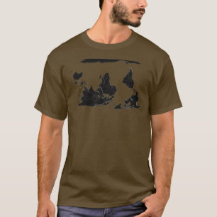 Upside down world map Think Different T-Shirt