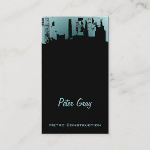 Upside Downtown Midnight New Grey Grey Business Card