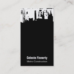 Upside Downtown Midnight Sky Business Card