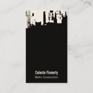 Upside Downtown Midnight Sky Business Card