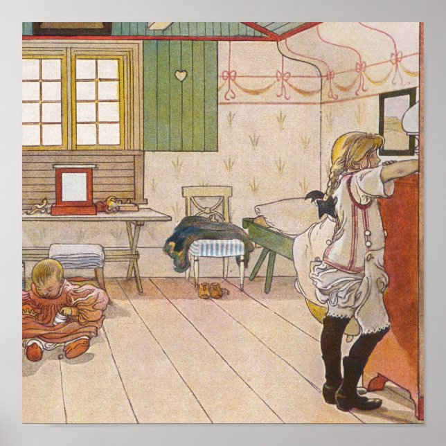 Upstairs Attic Bedroom with Baby Sister. Poster (Front)