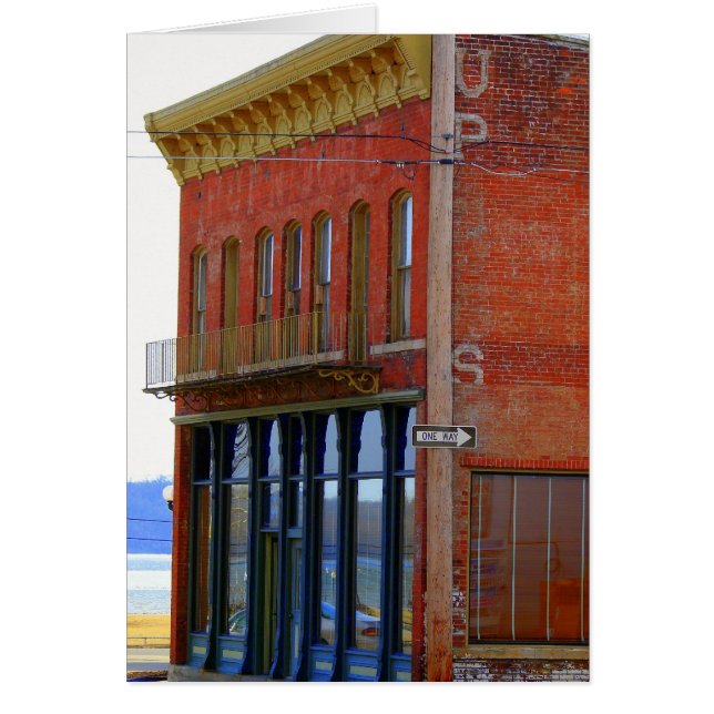 Upstairs Ghost Sign Building by Mississippi River (Front)