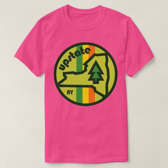 Upstate New York Badge T-Shirt (Design Front)