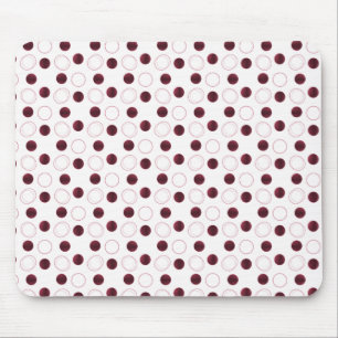 Uptown Bliss Mousepad, Burgundy Mouse Mat