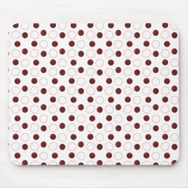 Uptown Bliss Mousepad, Dark Red Mouse Mat (Front)